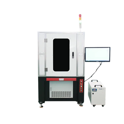 Máquina de marcado láser UV totalmente cerrada de 25 W